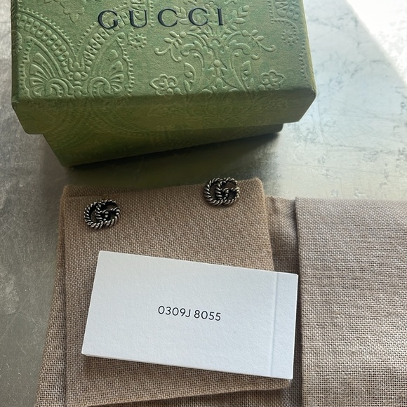 Gucci silver earrings. Studs. - Picture 4 of 4